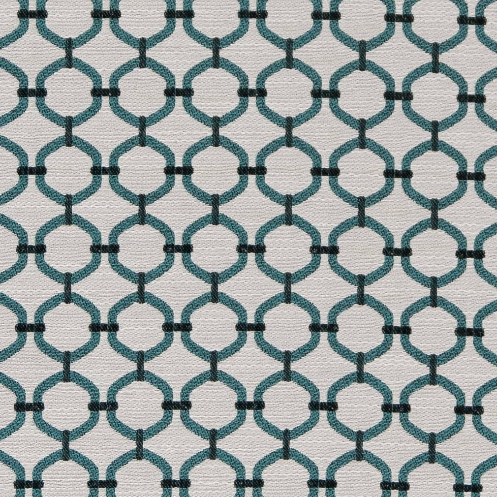 Charlotte Aqua Lattice Fabric D2169