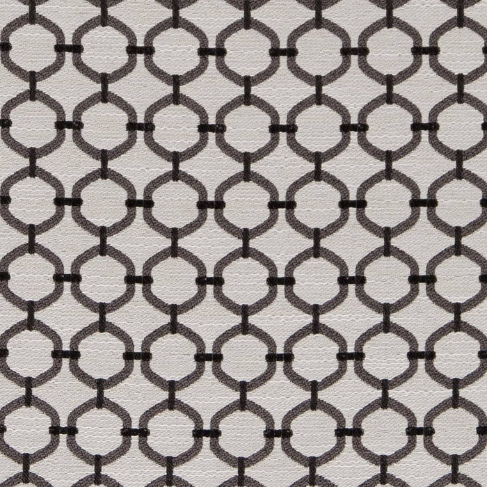 Charlotte Charcoal Lattice Fabric Sample D2170