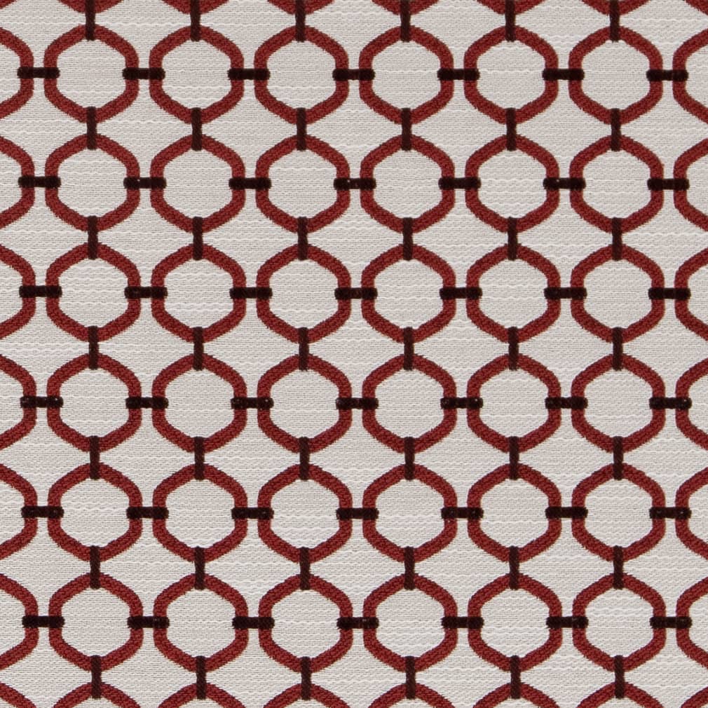 Charlotte Ruby Lattice Fabric Sample D2172