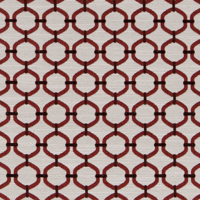 Charlotte Ruby Lattice Fabric Sample D2172