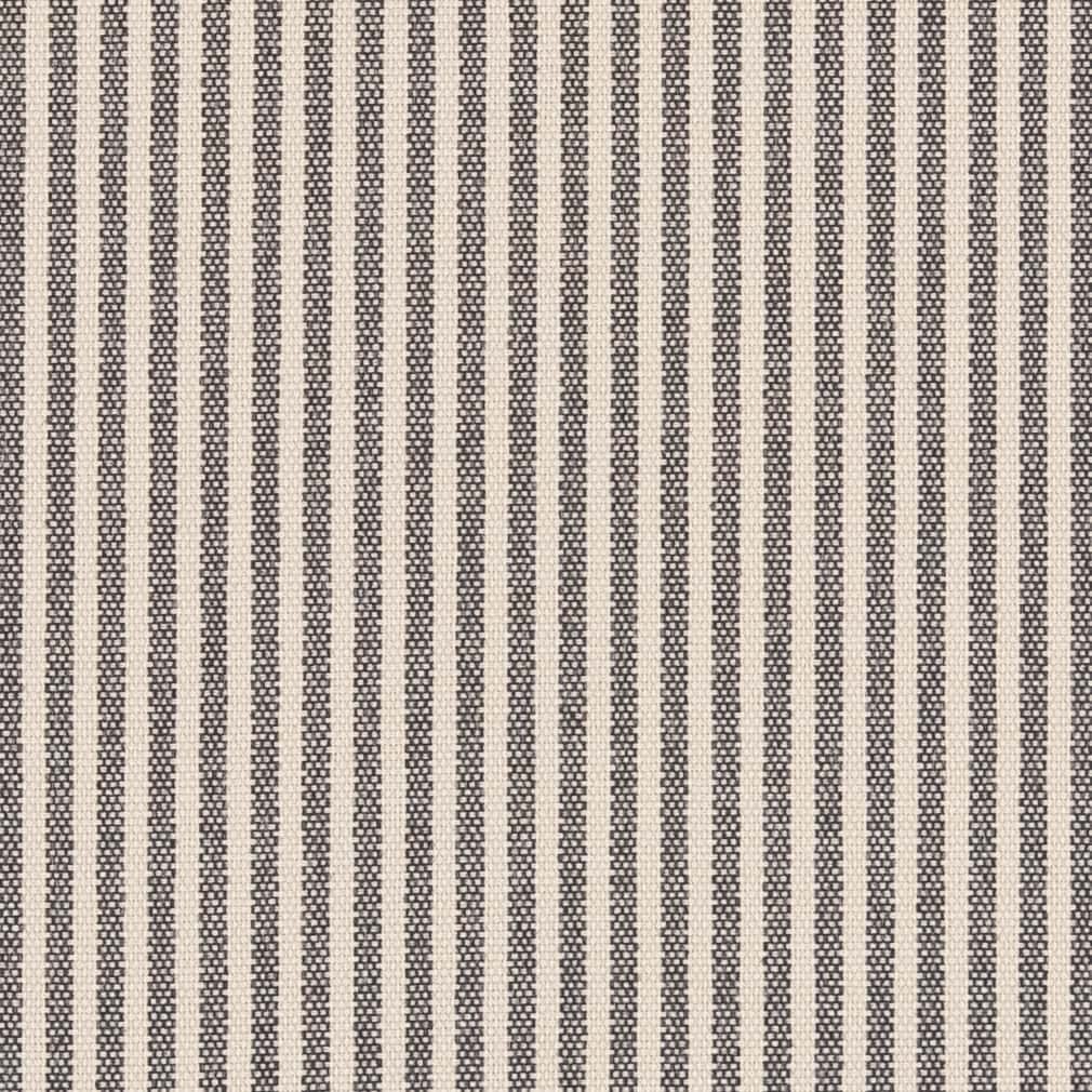 Charlotte Ticking Coal Fabric D2586