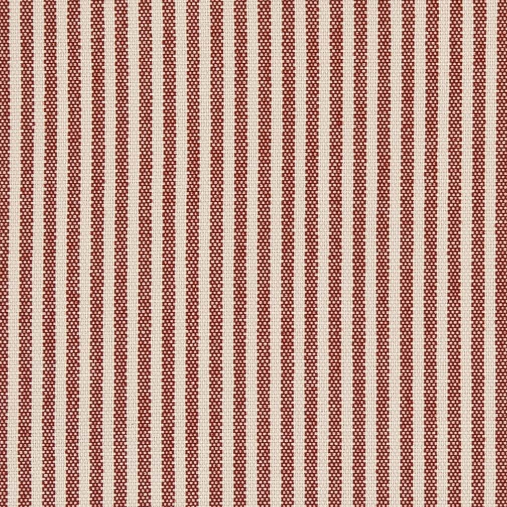 Charlotte Ticking Crimson Fabric D2587