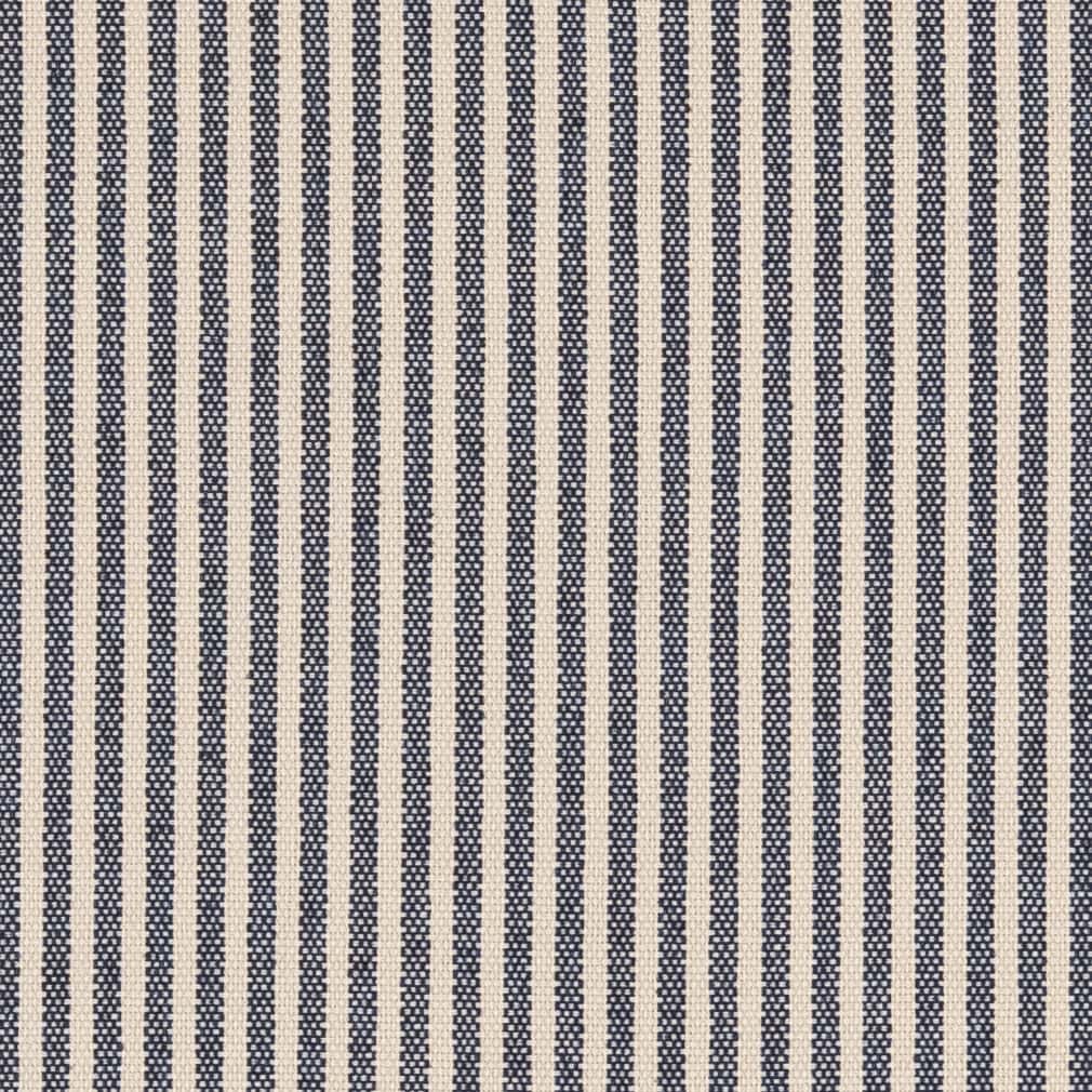 Charlotte Ticking Navy Fabric D2588