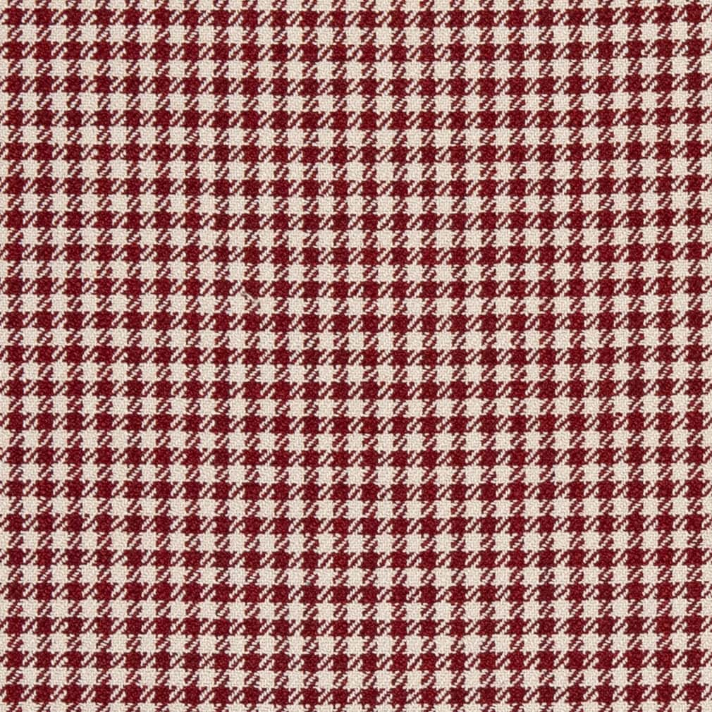 Charlotte Check Crimson Fabric D2608