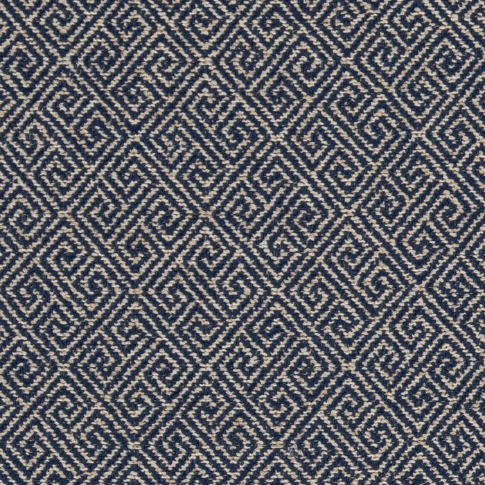 Charlotte Greek Key Navy Fabric Sample D2618