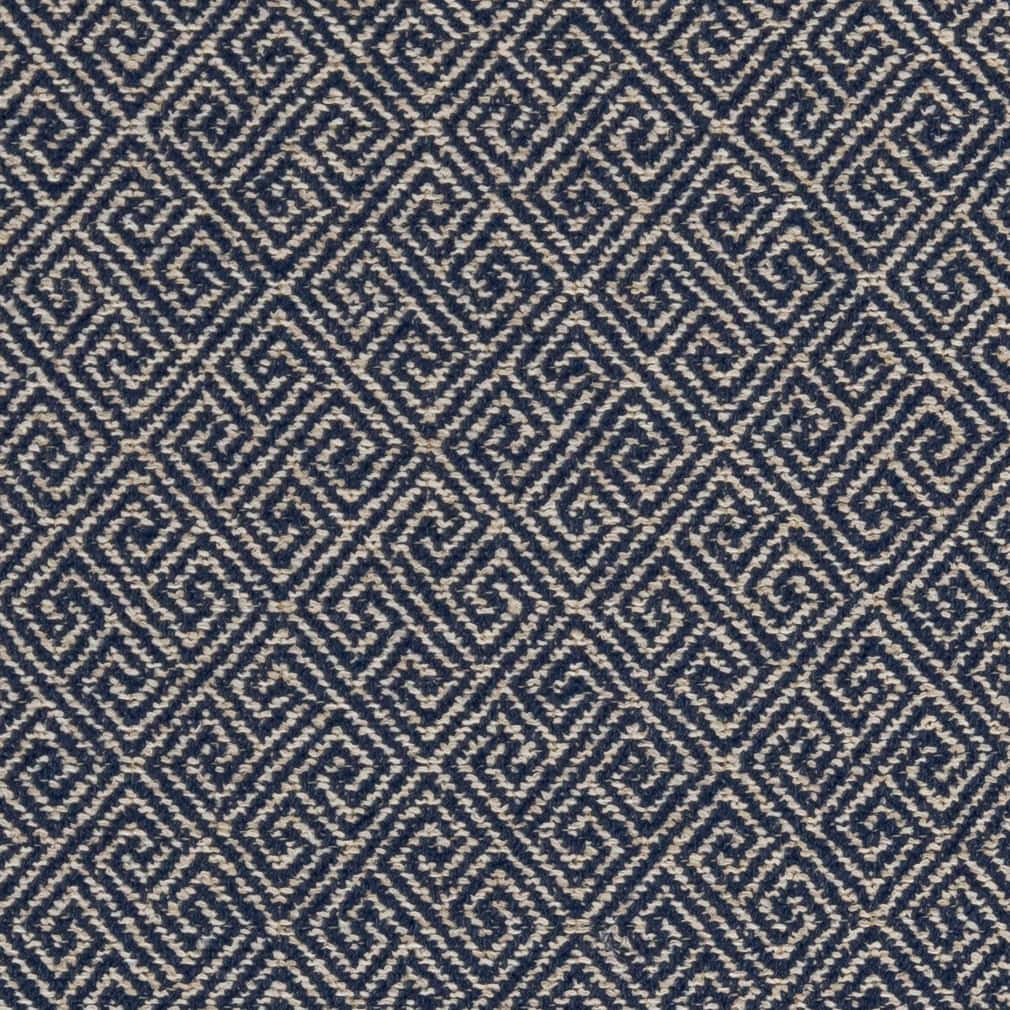 Charlotte Greek Key Navy Fabric D2618