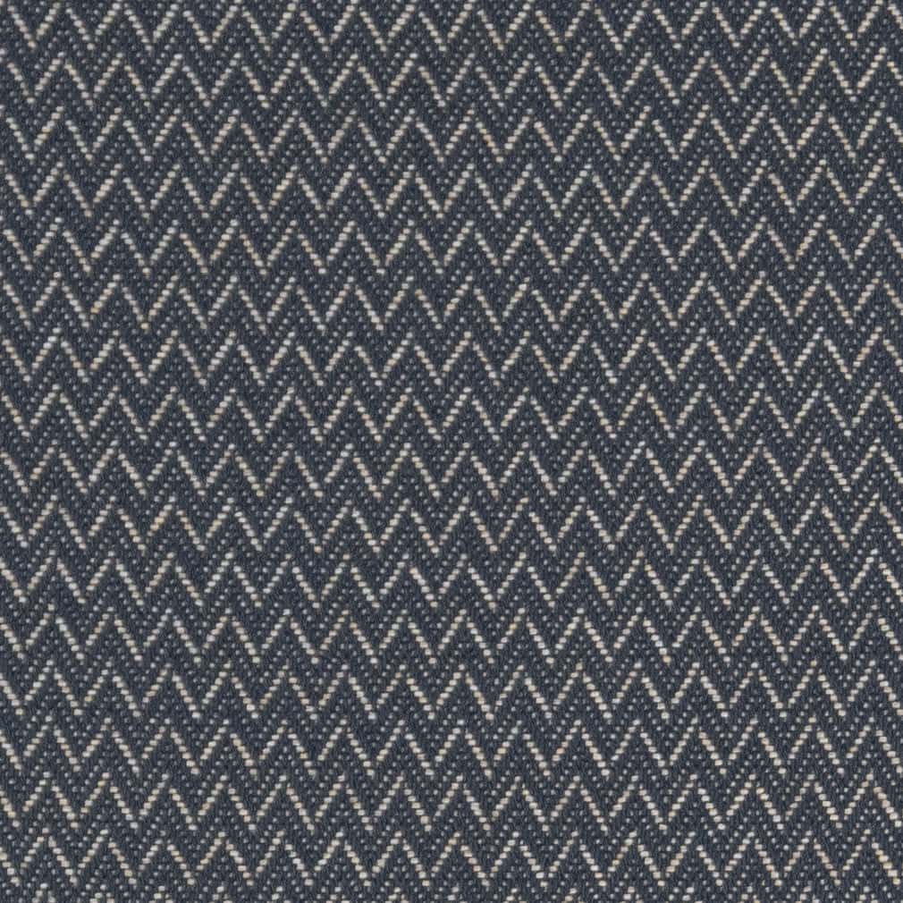 Charlotte Chevron Navy Fabric D2621