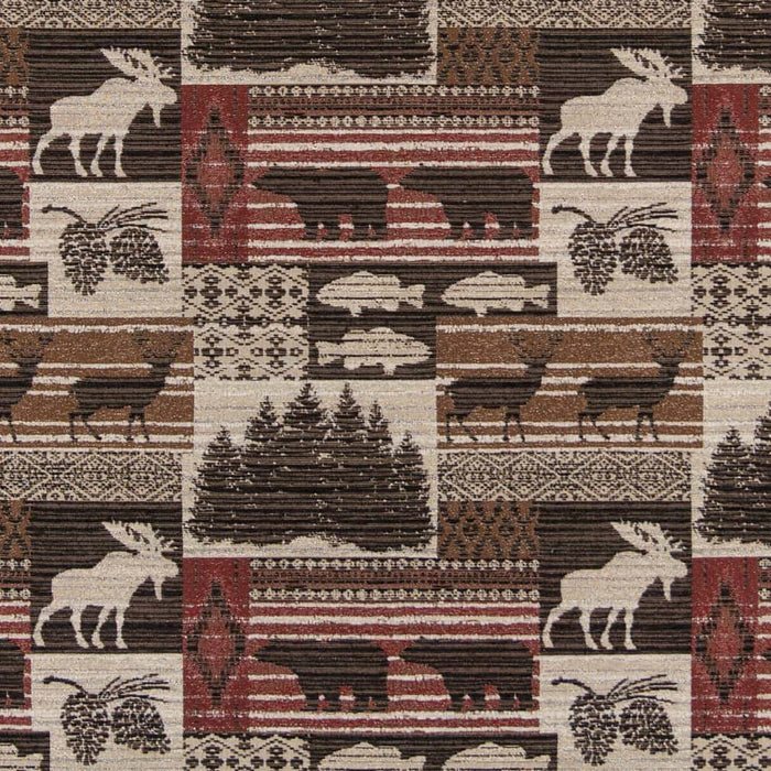 Charlotte Moose Currant Fabric Sample D2688