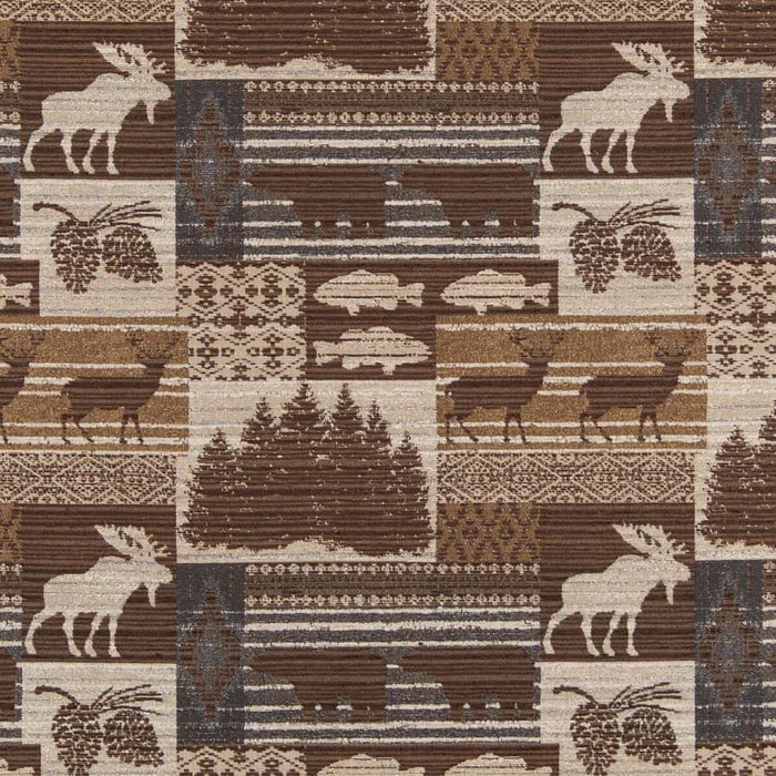 Charlotte Moose Slate Fabric Sample D2689