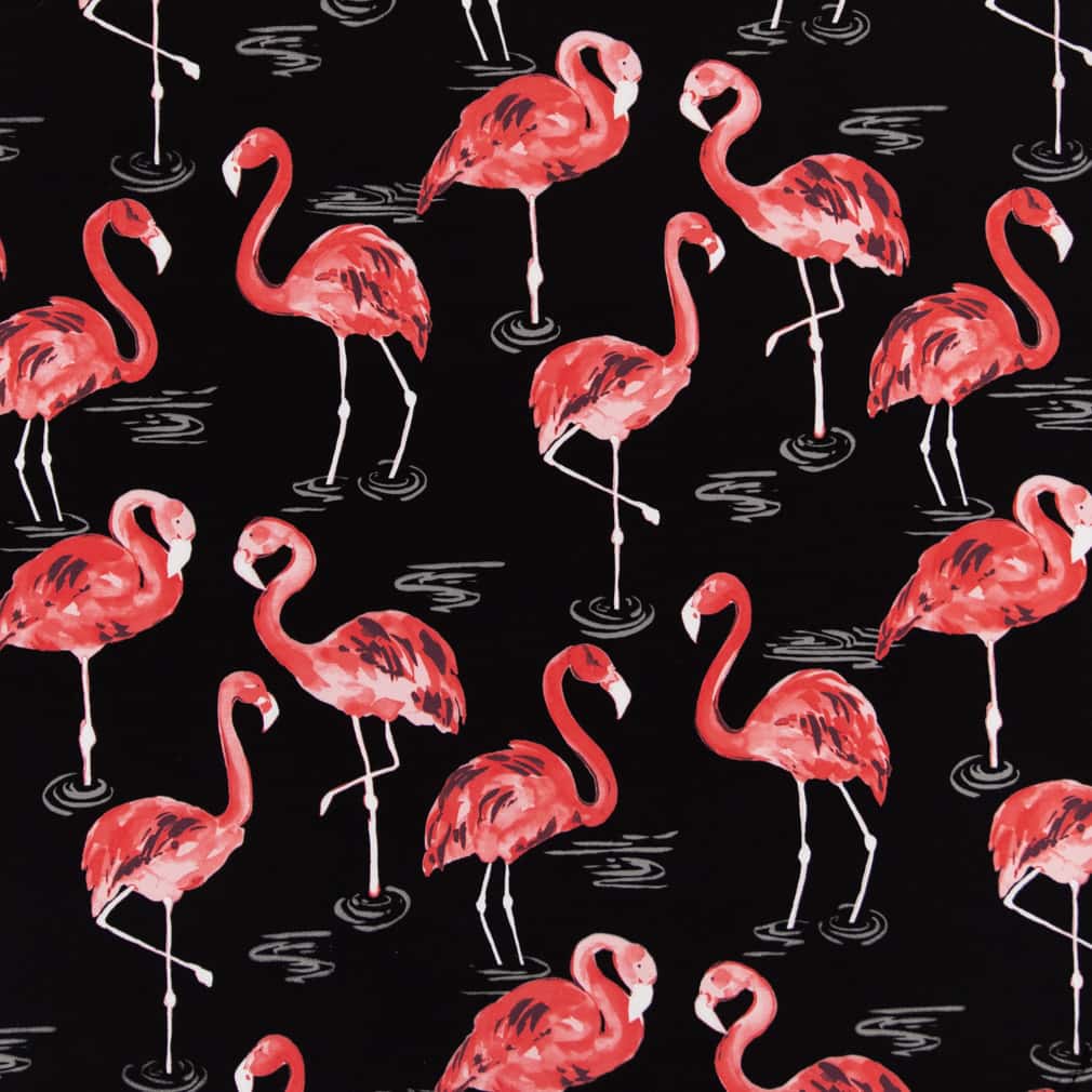 Charlotte Flamingo Fabric D2730