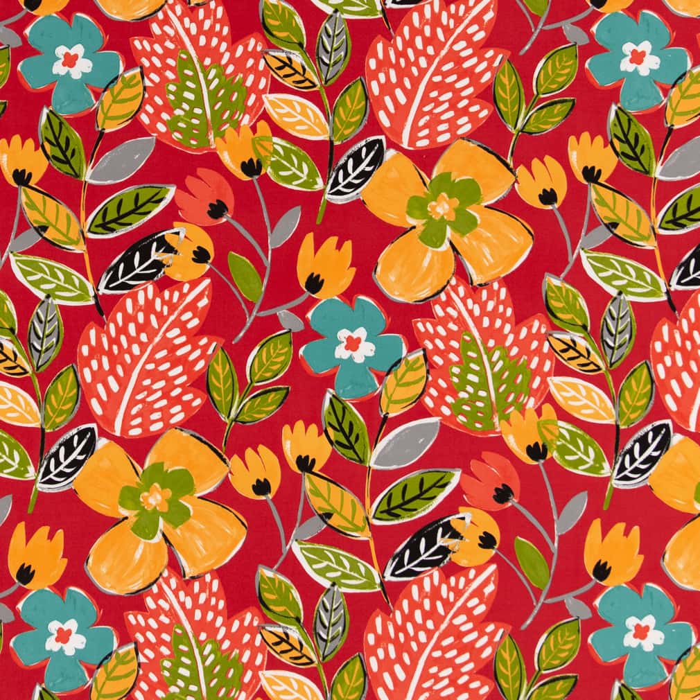 Charlotte Poppy Fabric Sample D2746