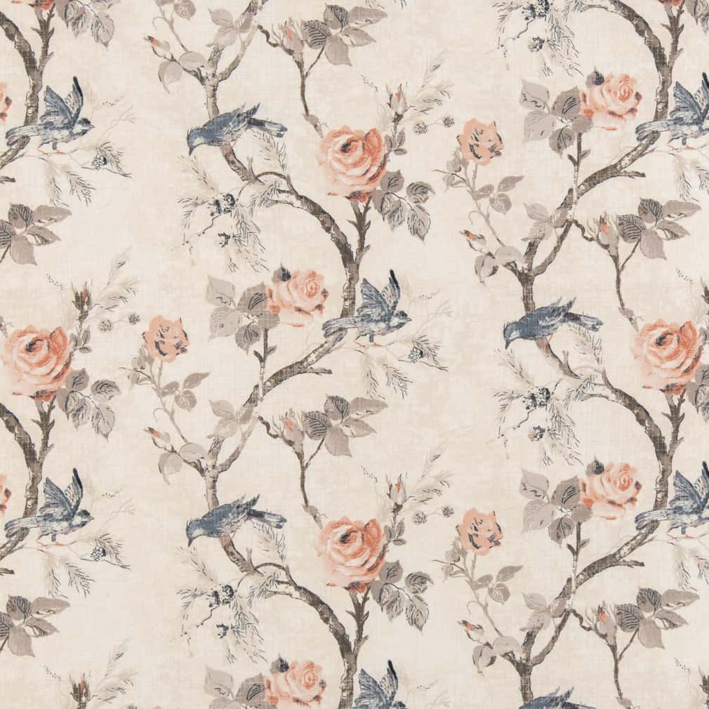 Charlotte Peach Fabric D2918