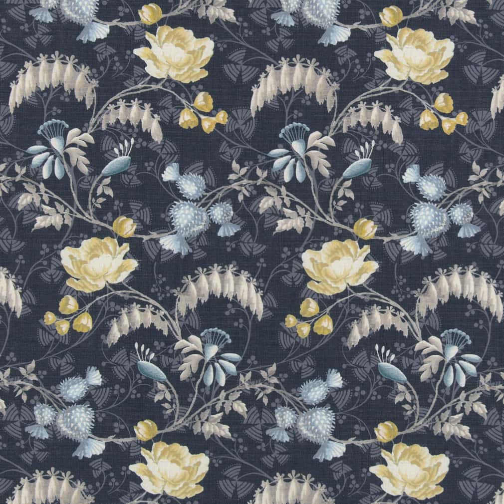 Charlotte Indigo Fabric D2935