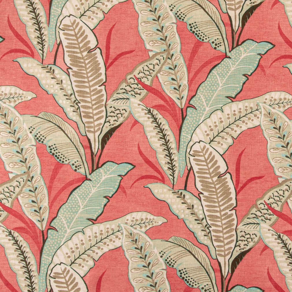 Charlotte Coral Fabric Sample D3305