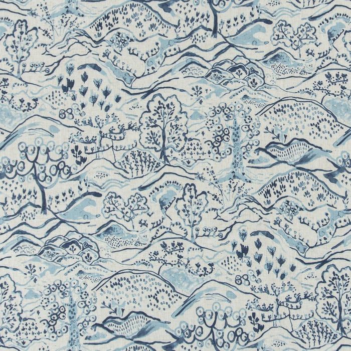 Charlotte Indigo Fabric D3335