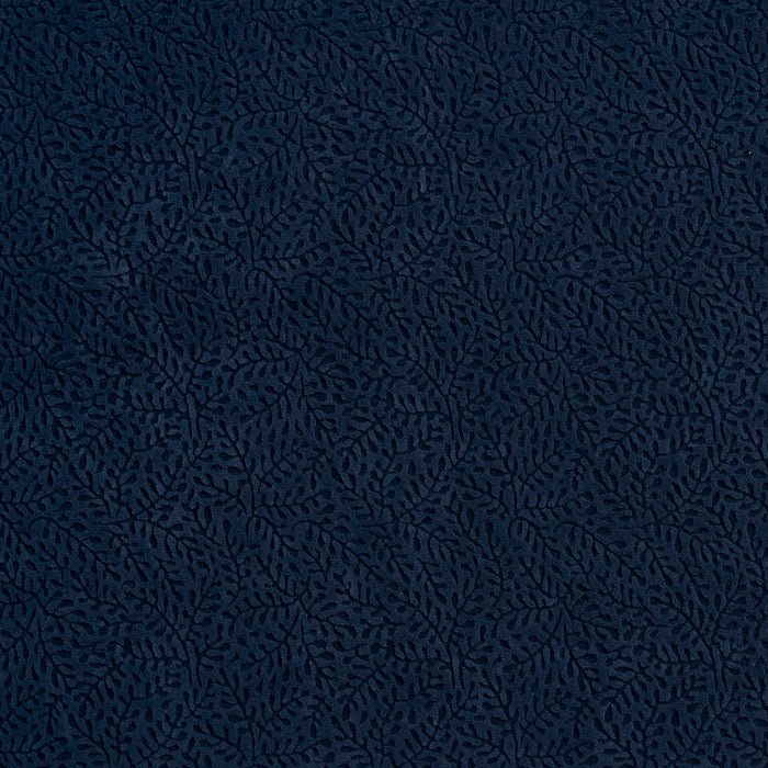 Charlotte Navy Vine Fabric Sample D552