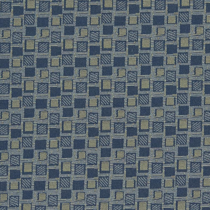 Charlotte Squares/navy Fabric Sample D925