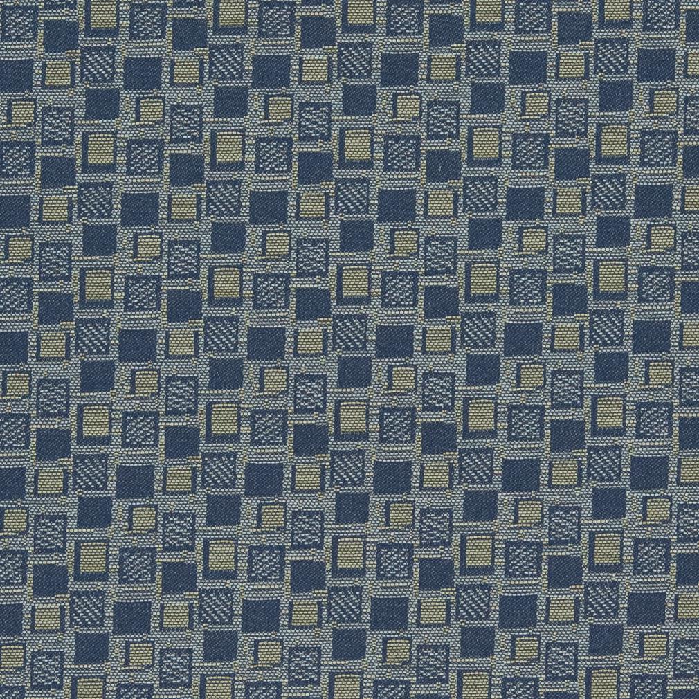 Charlotte Squares/navy Fabric D925