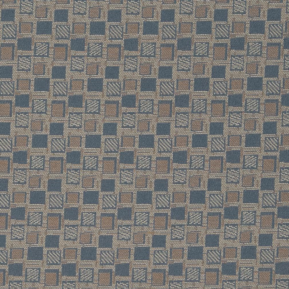 Charlotte Squares/sapphire Fabric D927