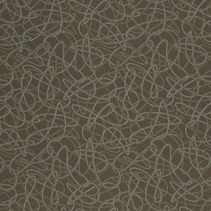 Charlotte Squiggles/chocolate Fabric Sample D931