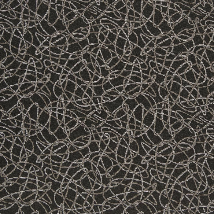 Charlotte Squiggles/coal Fabric Sample D932