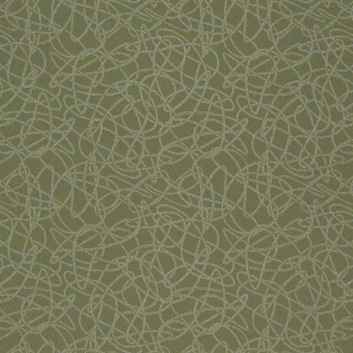 Charlotte Squiggles/sage Fabric Sample D934