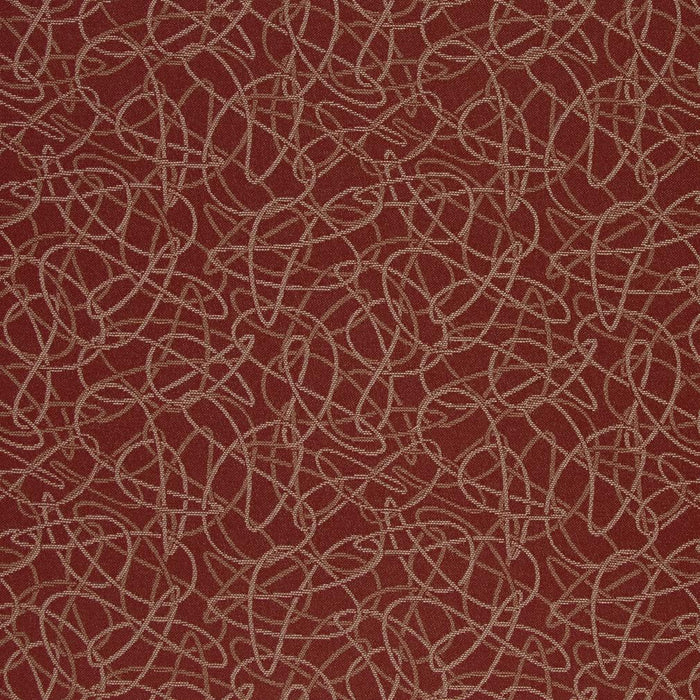 Charlotte Squiggles/spice Fabric D936