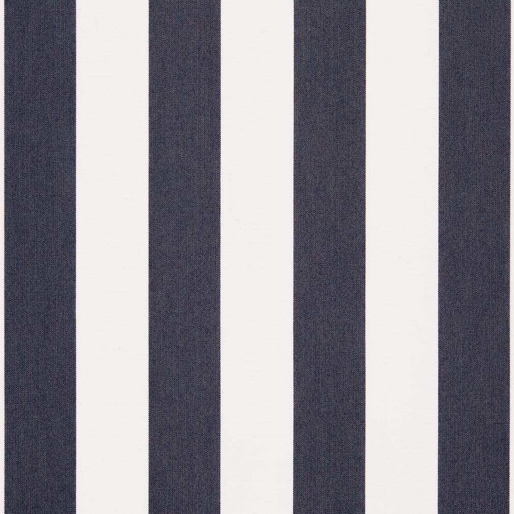 Charlotte Navy Stripe Fabric D982