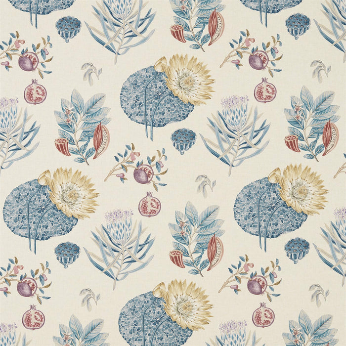 Sanderson Lily Bank Ruby/Indigo 226302 Fabric DART226302