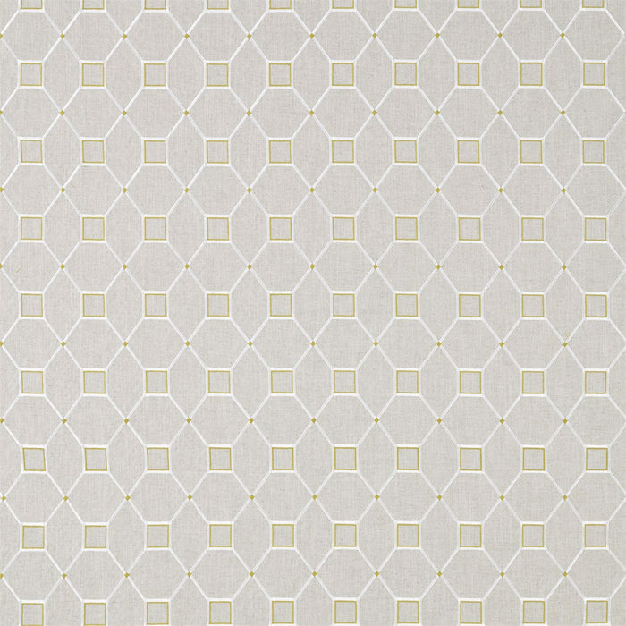 Sanderson Baroque Trellis Daffodil/Linen 236359 Fabric DART236359