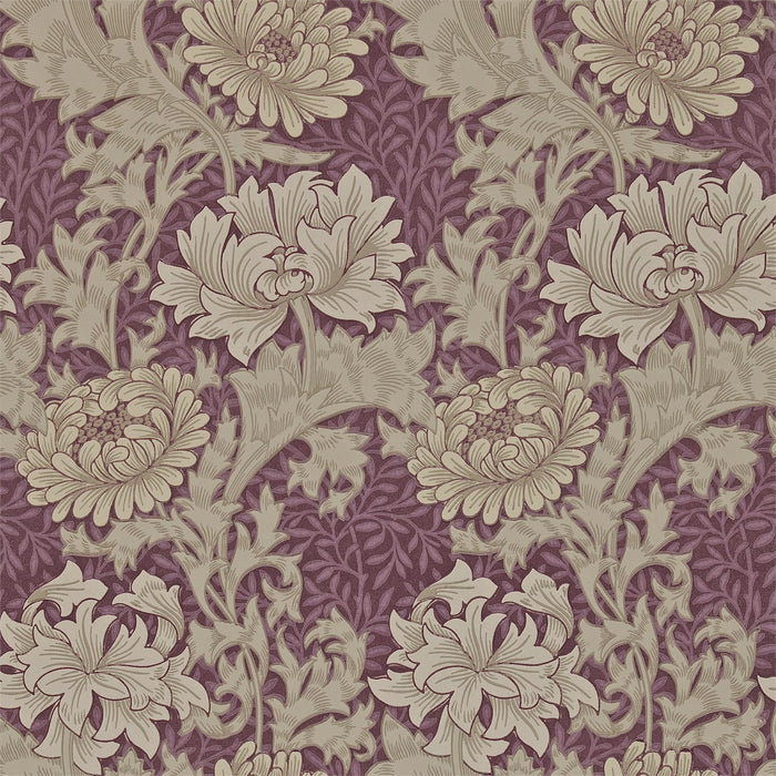 Morris & Co Chrysanthemum Wine 212548 Wallpaper DARW212548