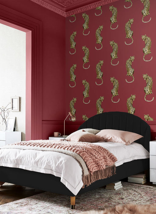 Daisy Bennett Leopard King Red Peel & Stick Wallpaper DB20201