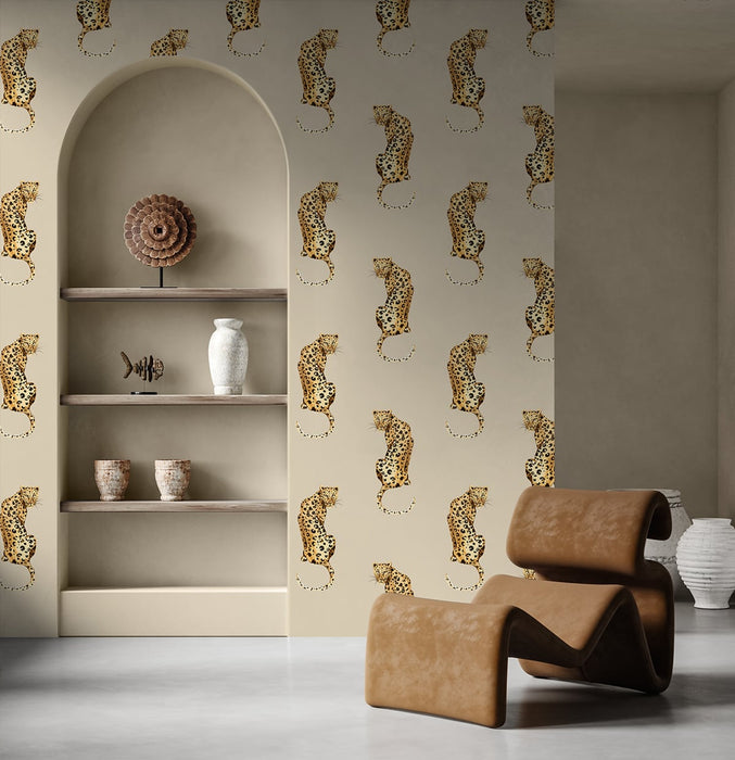 Daisy Bennett Leopard King Pale Oak Peel & Stick Wallpaper DB20205