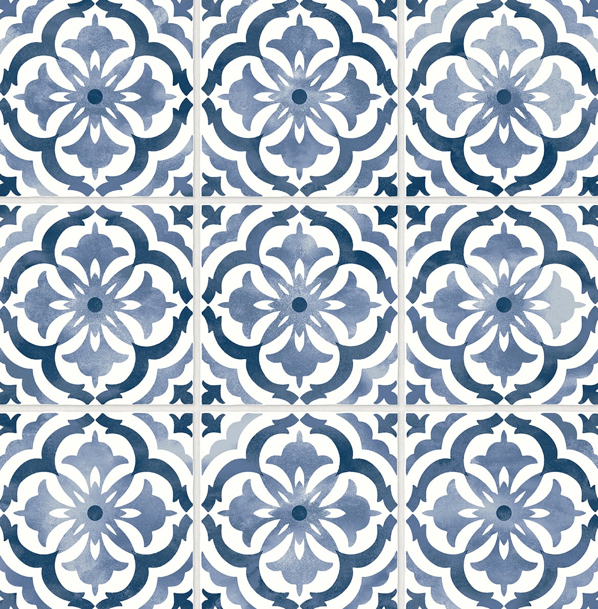 Daisy Bennett Sorento Tile Navy Peel & Stick Wallpaper DB20502