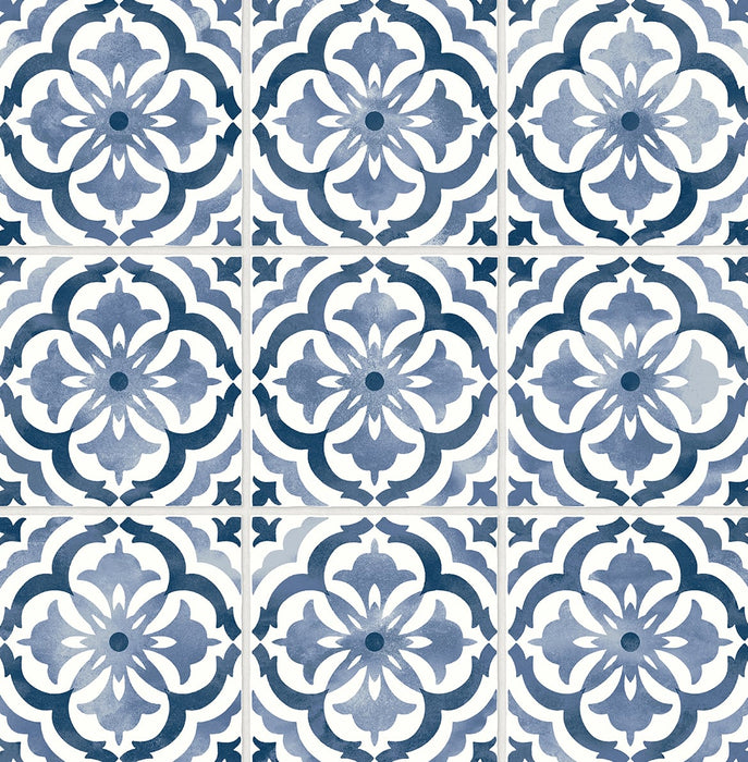 Daisy Bennett Sorento Tile Navy Peel & Stick Wallpaper DB20502