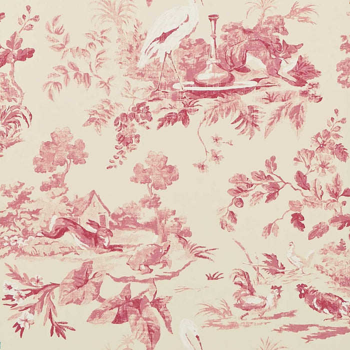 Sanderson Aesop's Fables Pink AE101 Wallpaper DCAVAE101