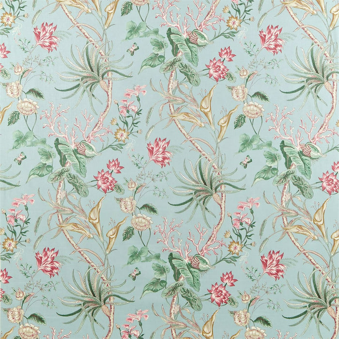 Sanderson Mauritius Rose/ Duck Egg MA202 Fabric DCAVMA202