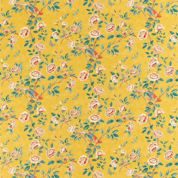 Sanderson Andhara Saffron/Teal 226633 Fabric DCEF226633