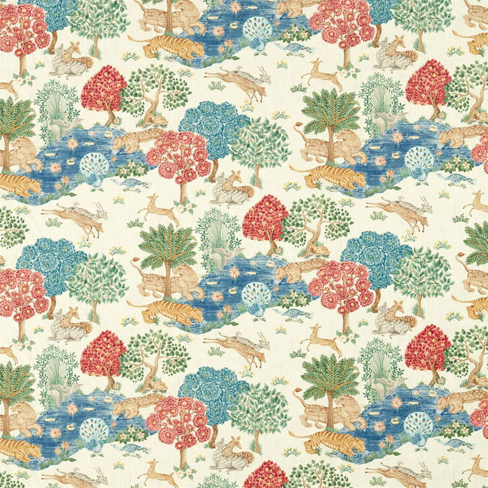 Sanderson Pamir Garden Cream/Indigo 226650 Fabric DCEF226650