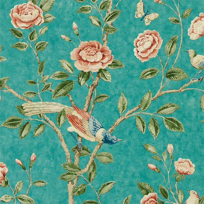 Sanderson Andhara Teal/tumeric 216796 Wallpaper DCPW216796