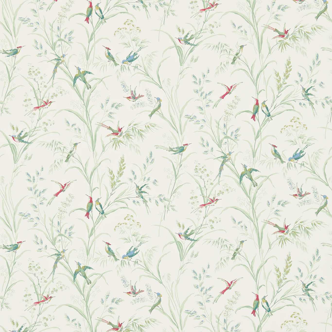 Sanderson Tuileries Willow/Multi 214081 Wallpaper DFAB214081