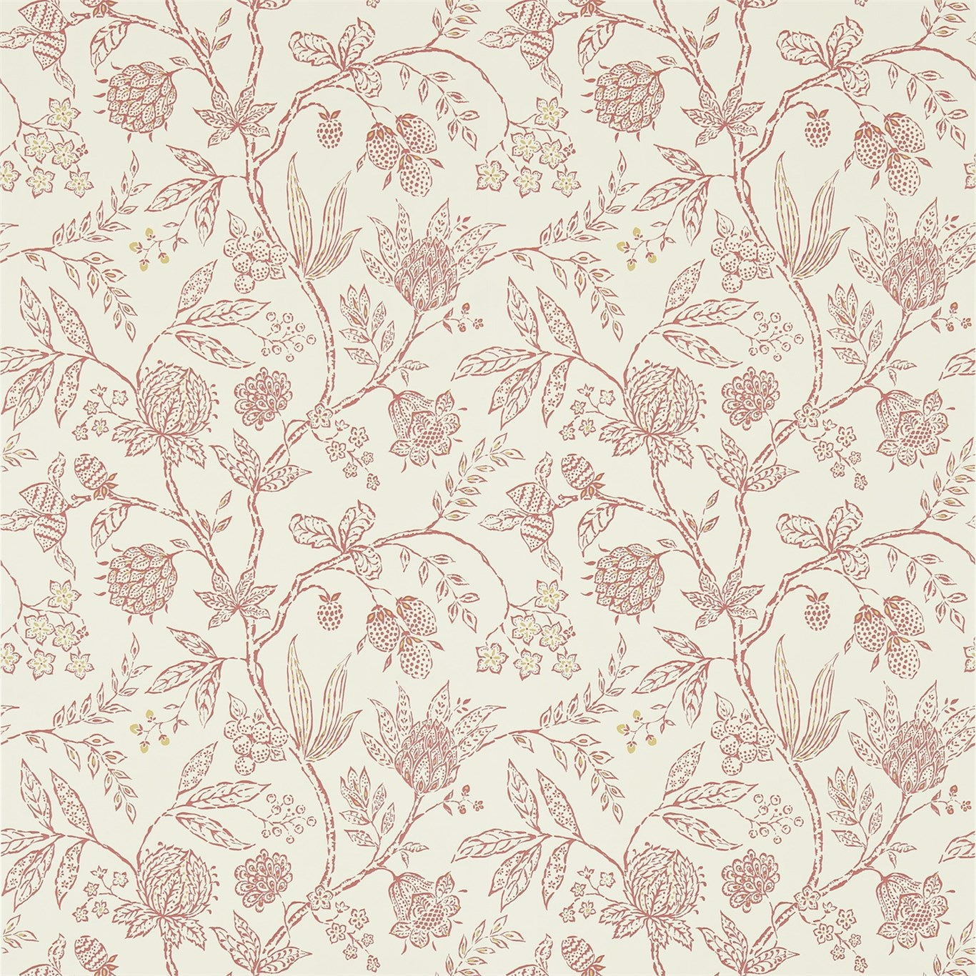 Sanderson Solaine Calico/Russet 214086 Wallpaper DFAB214086