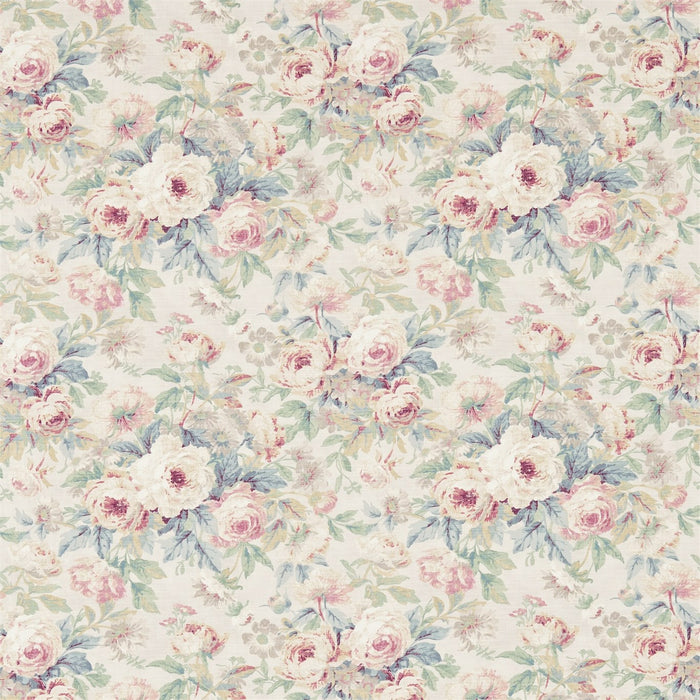 Sanderson Amelia Rose Wedgwood/Rose 223977 Fabric DFAB223977