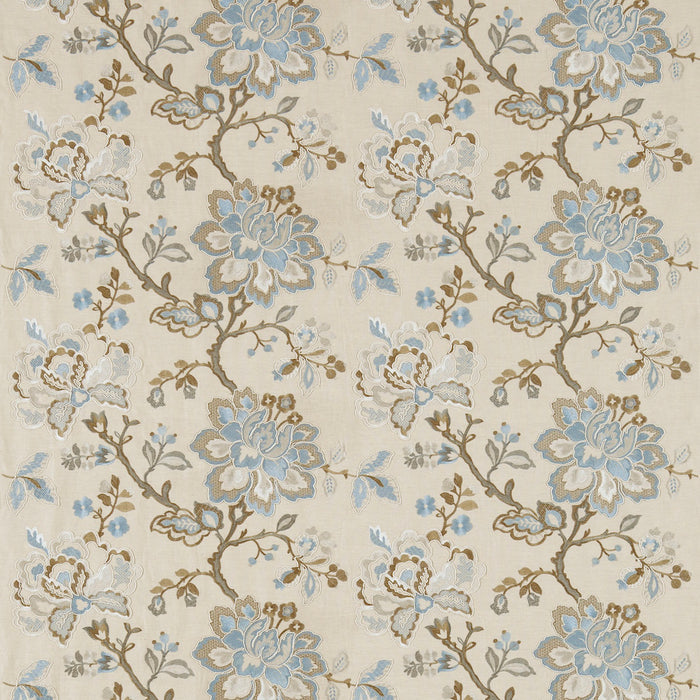 Sanderson Angelique Wedgwood/Sable 233996 Fabric DFAB233996