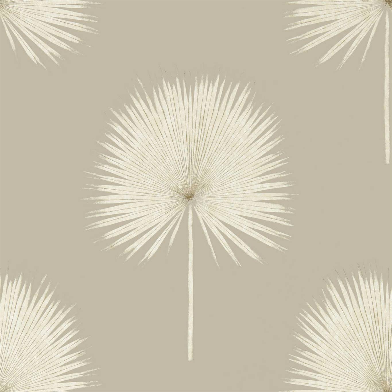 Sanderson Fan Palm Linen/Gilver 216637 Wallpaper DGLW216637