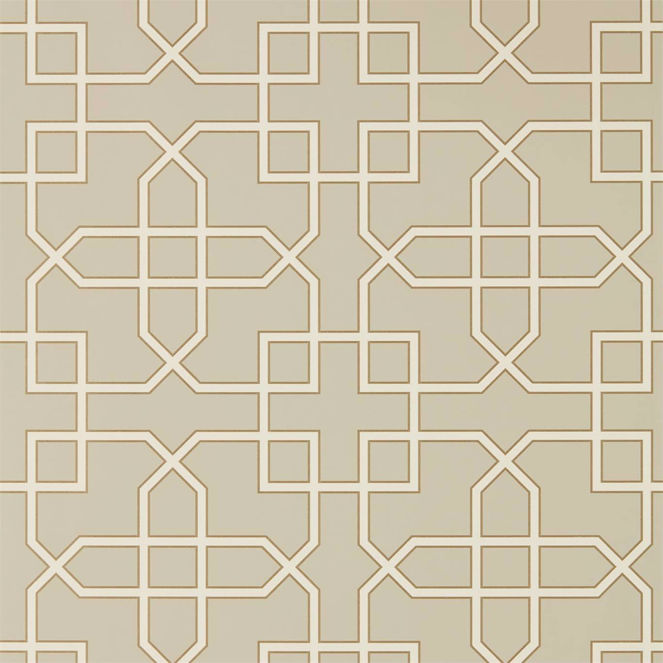 Sanderson Hampton Trellis Linen 216659 Wallpaper DGLW216659