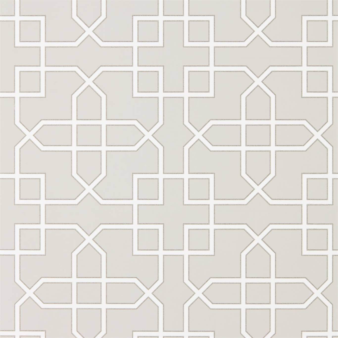 Sanderson Hampton Trellis Grey 216661 Wallpaper DGLW216661