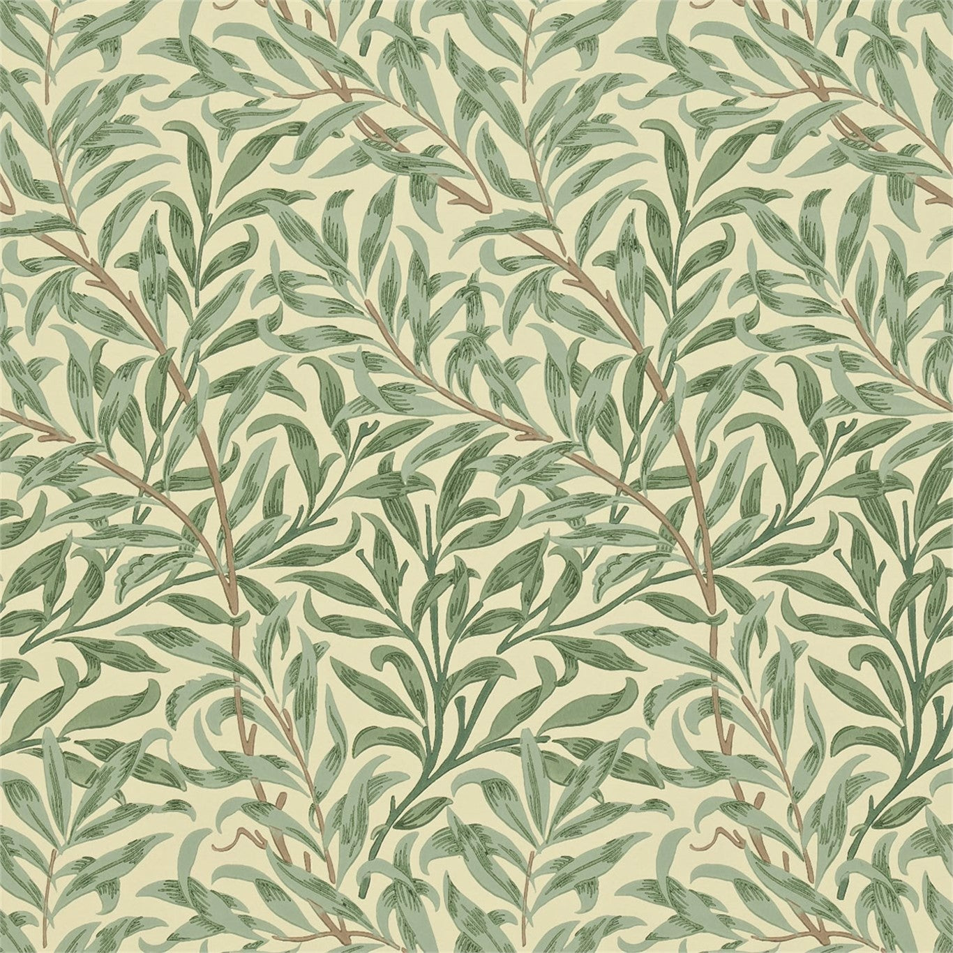 Morris & Co Willow Boughs Light Green WB101 Wallpaper DGW1WB101