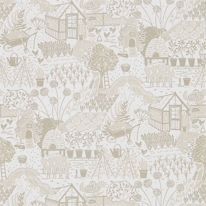 Sanderson The Allotment Linen 216353 Wallpaper DHPO216353