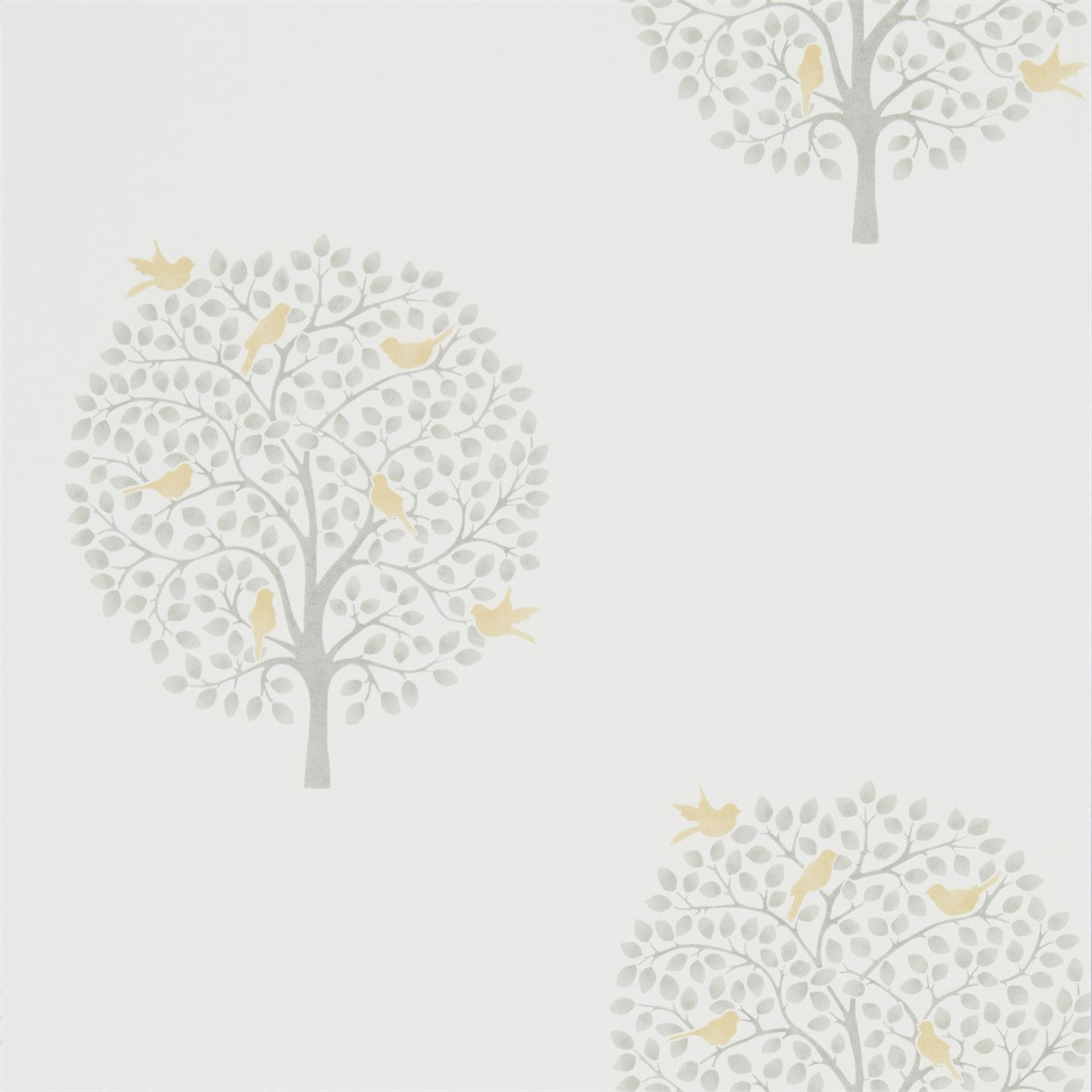 Sanderson Bay Tree Dijon/Mole 216360 Wallpaper DHPO216360